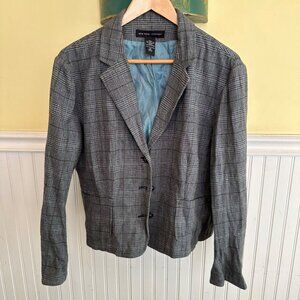 New York & Company Vintage 90s size 16 plaid blazer jacket